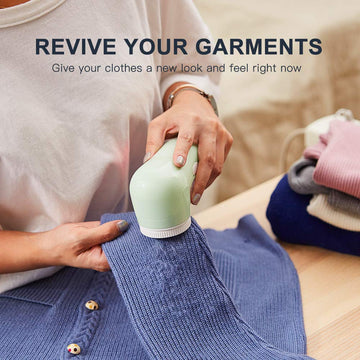 Allisable Fabric Shaver - Lint Remover for Fuzz Balls, Honeydew Mint Green, 1 Count, AC120V Plug & Play