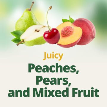 Del Monte Fruit Cup Snacks Variety Pack with No Added Sugar, 4 oz Cups (12 Pack) Diced Peaches, Diced Pears, Cherry Mixed Fruit