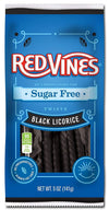 Red Vines Sugar Free Black Licorice, Soft Chewy Candy Twists, 5Oz Bags (12 Pack)