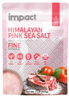 Impact Himalayan Pink Sea Salt Fine 2Lb Pouch - No Additives, Rich In Trace Minerals, Non-Gmo, Gluten-Free. Ideal For Keto, Fast