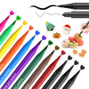 Jewem Edible Markers For Cookie Decorating, Upgrade 12Pcs Ultra Fine Tip(0.5Mm) Food Coloring Pens, Double Side Food Grade Pens For Decorating Fondant Cakes, Easter Eggs, Frosting, Macaron+ Kids Gifts