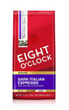 Eight O'Clock Coffee Dark Italian Espresso, 11 Ounce (Pack Of 6), Dark Roast Ground Coffee 100% Arabica, Bold & Chocolaty