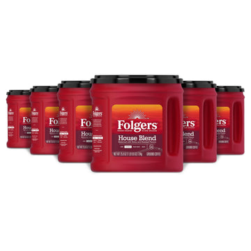 Folgers House Blend Ground Coffee, Medium Roast, 25.9 Ounce (Pack Of 6)