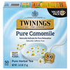 Twinings Pure Camomile Herbal Tea Bags, Naturally Caffeine-Free, 50 Count, Individually Wrapped