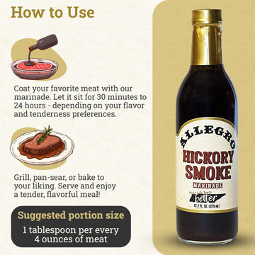 Allegro Marinade Set - Hickory Smoke Flavor, Kosher & Gluten Free, 12.7 Fl Oz (Pack of 4)