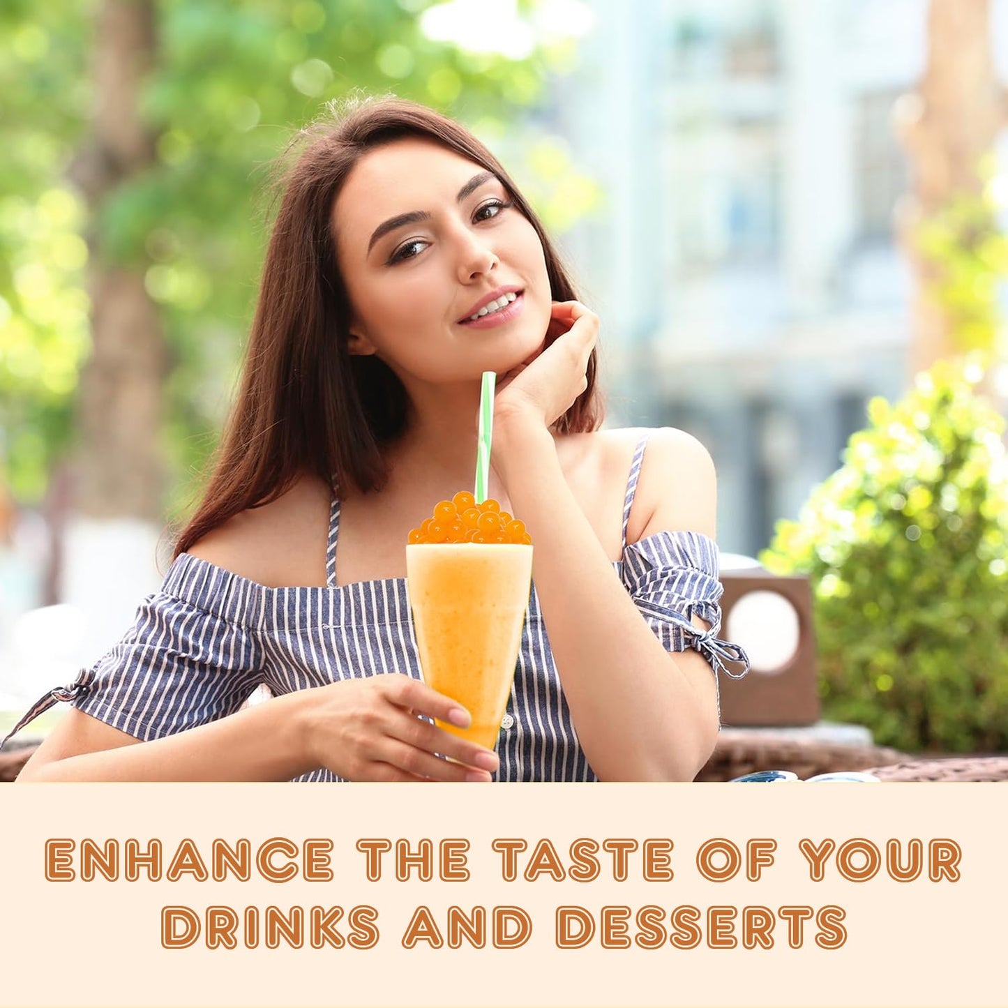 Fanale Popping Boba Pearls For Bubble Tea - 2 Lb (1 Lb X 2) | Strawberry Mango | Bursting Boba Pearls Bubble 450G X 2 | Fruit Ju