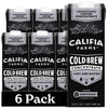 Califia Farms - Unsweetened Cold Brew Coffee Concentrate, 32 Fl Oz (Pack Of 6), 100% Arabica, Shelf Stable, Plant Based, Vegan, Gluten Free, Non Gmo, Sugar Free, Iced Coffee