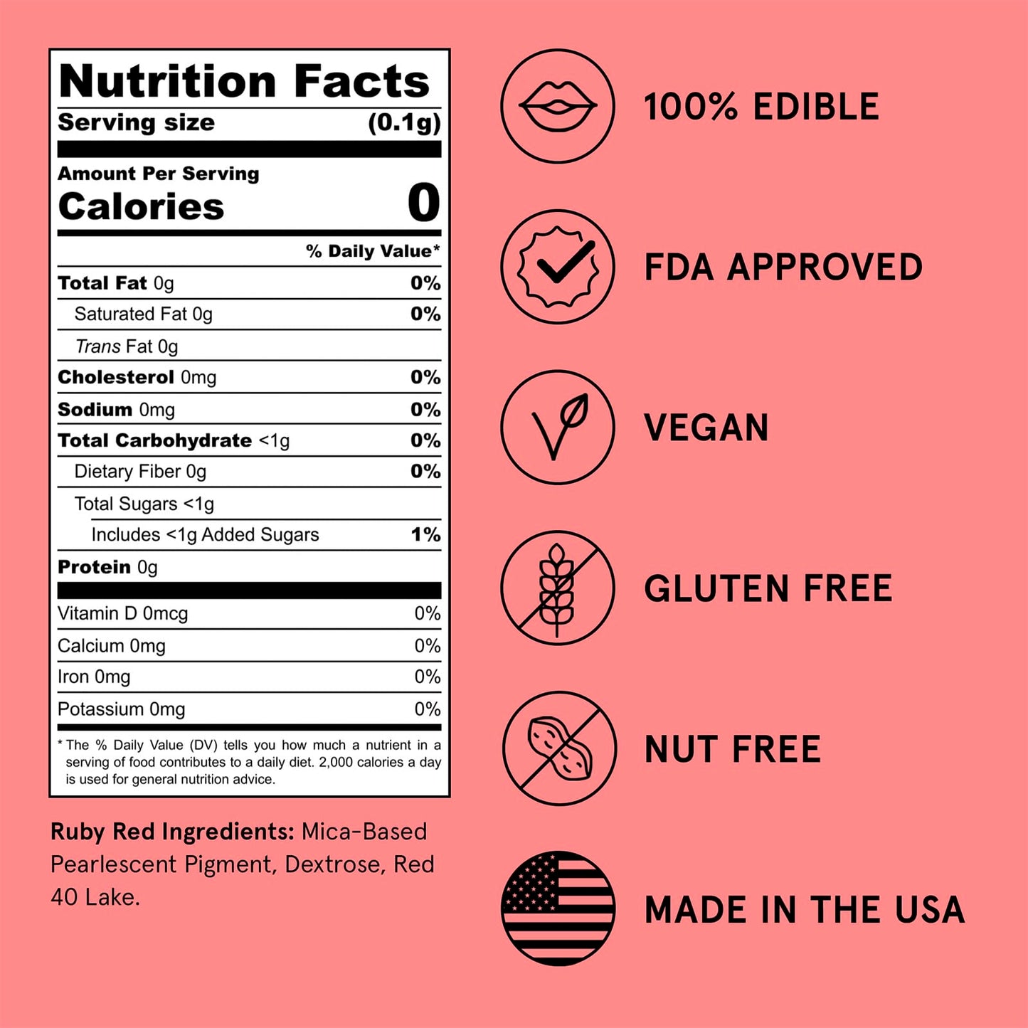 Fancy Sprinkles Madame Claus Edible Glitter Set For Sparkling Food & Drinks, No Taste Or Texture Ruby Red, Diamond White, Emeral