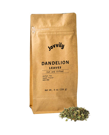 Jovvily Dandelion Leaves - 8 Oz - Cut & Sifted - Herbal Tea - Cuisine Garnish