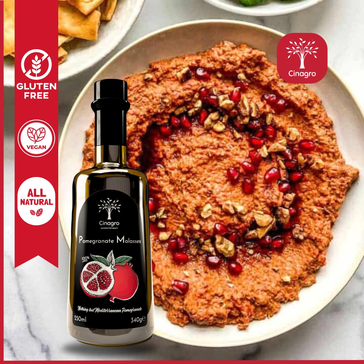 Cinagro Goodies 100% Natural Molasses | Product Of Turkey (Pomegranate)