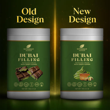 Botanique Heaven Pistachio Cream with Crispy Kataifi 2.2 lb (1 kg) Bulk Tub - enhanced Dubai Chocolate Bar Filling & Knafeh Spread | Sweet Pistachio Dessert Cream Vegan Halal Kosher | GMP & FDA Facility