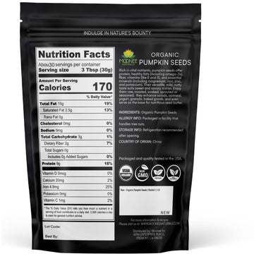 Moonee Naturals - Organic Pumpkin Seeds - Usda Organic - Certified Non-Gmo (2 Pound (Pack Of 1))