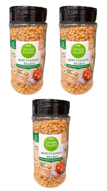 Mini Salad Croutons Mediterranean 6 oz (Pack of 3)