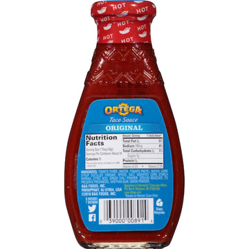 Ortega, Taco Sauce, 8Oz Glass Jar (Pack Of 3) (Choose Heat) (Hot)