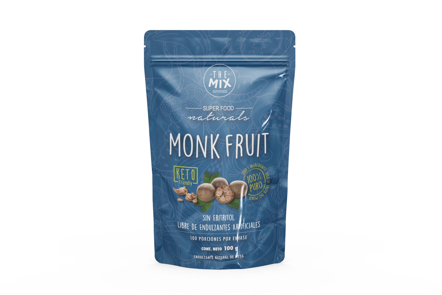 The Mix Superfoods, Monk Fruit PURE, NO erythritol, NO artificial, JUST monk fruit 100% (100 g)