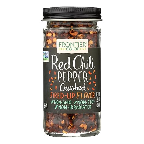 Frontier Herb Red chili Peppers - crushed - 12 Oz(D0102H5W8D8)