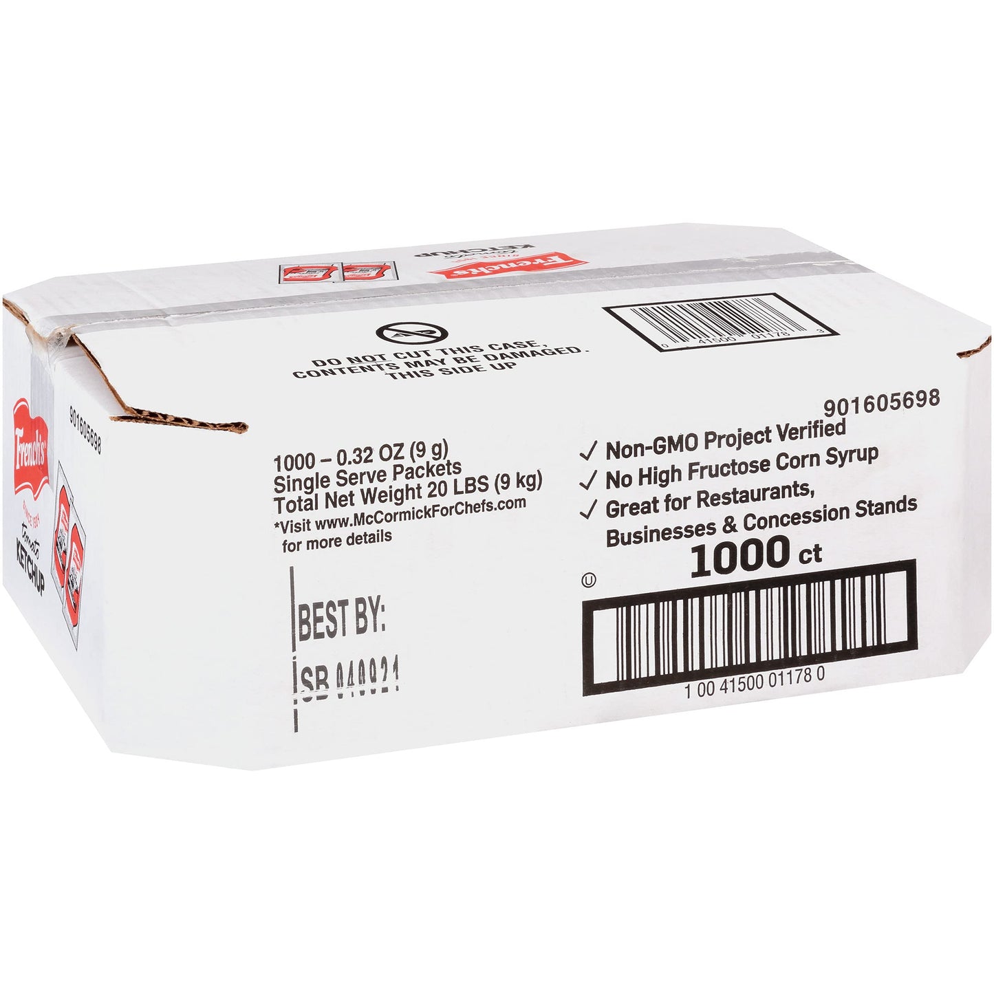 Frenchs Tomato Ketchup Packets - 1000 Count - Ideal for Takeout and Condiment Stations