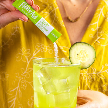 Flavor Aid Singles To Go Cucumber Lime Powder Drink Mix, 96 Servings, 8 Count, 1 Ounce Pack, Refreshing Hydration Solution