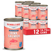 Bumble Bee Canned Pink Salmon, 14.75 oz Cans (Pack of 12) - Premium Wild Caught Salmon with Skin & Bones - 18g Protein per Servi