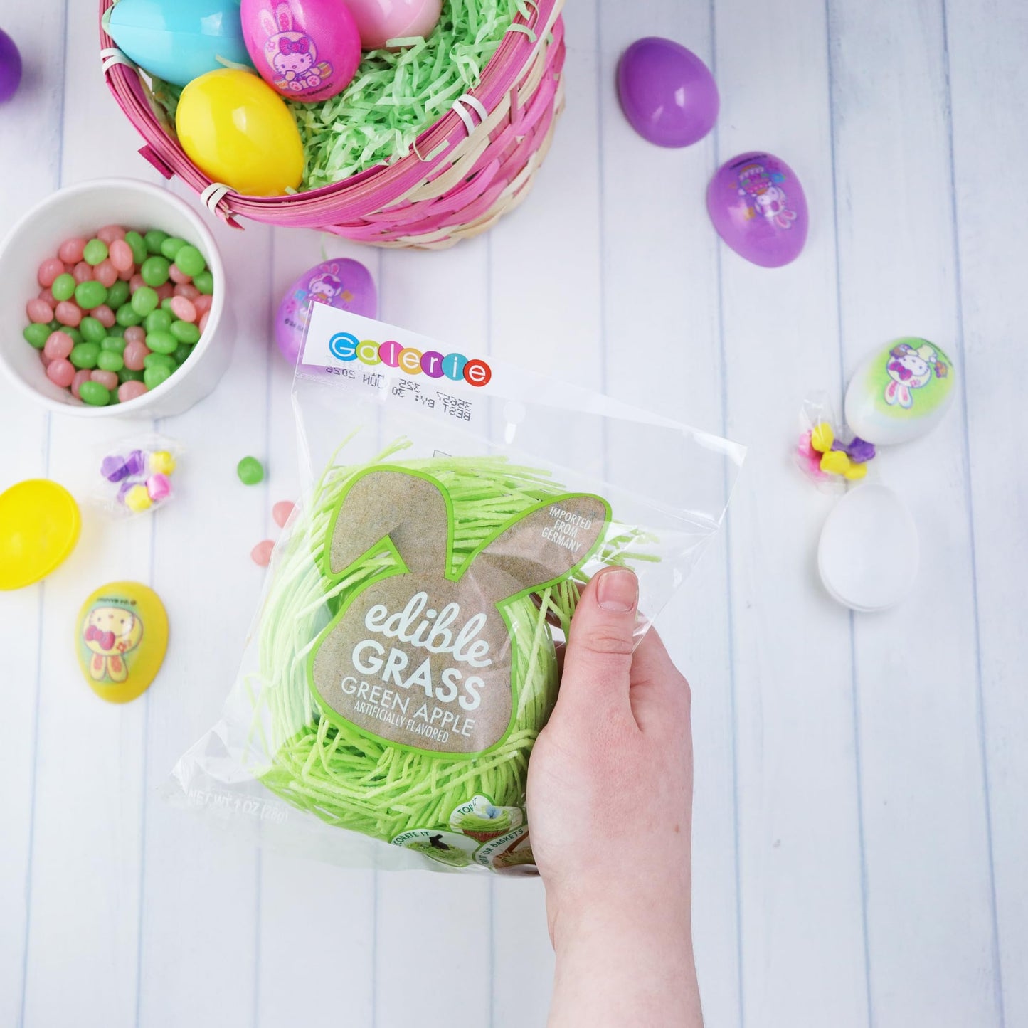 2025 Easter Egg Hunt Candy Kit, Prefilled Critter Eggs, Chocolate Carrot Tubes, And Edible Grass - Fun Basket Stuffers And Sprin