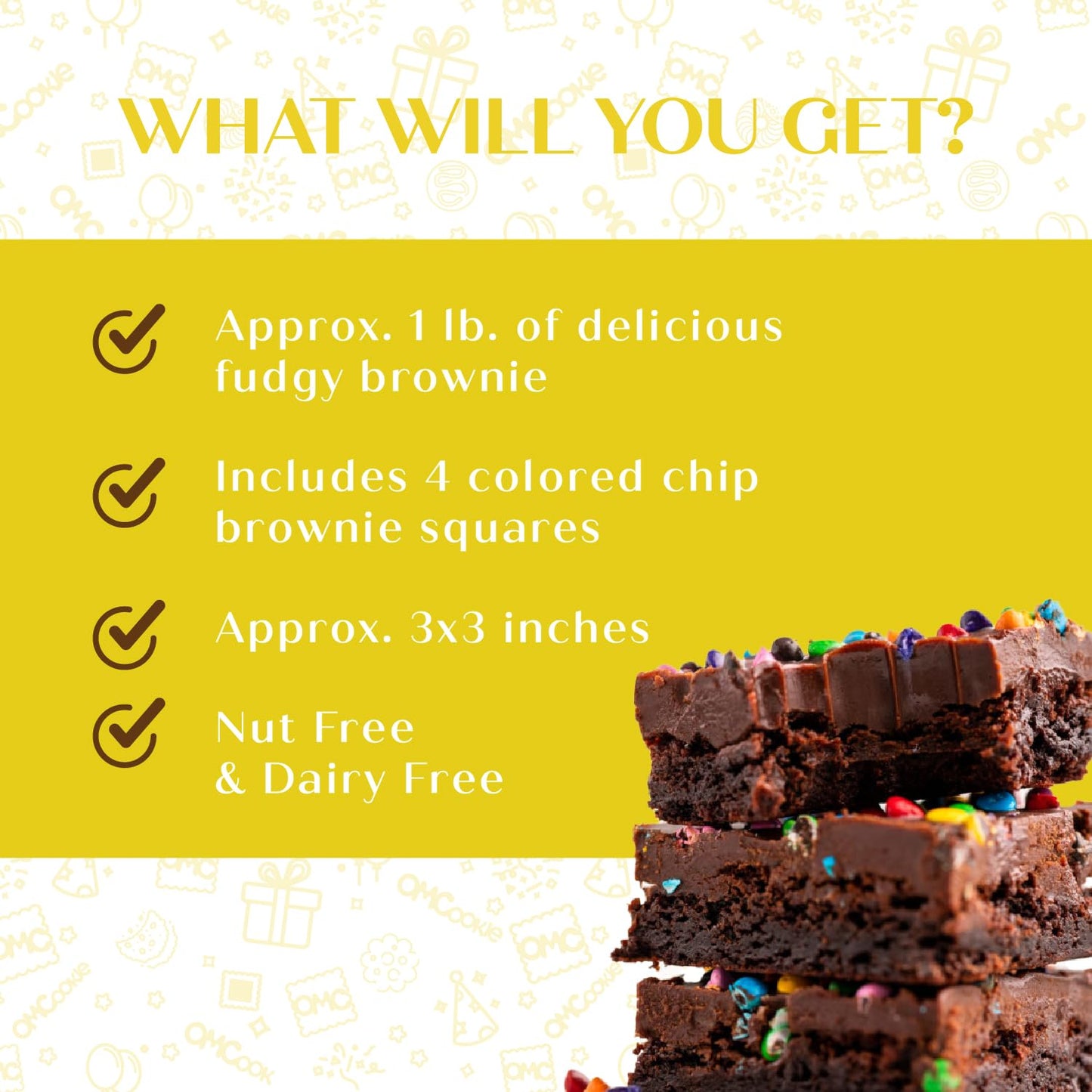 Sending You Sunshine Gift Basket Care Package Cookies Chocolate Brownies Food Gift For Men Kids Women | Nut Free Dairy Free | Thinking Of You