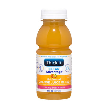 Thick-It Clear Advantage Mildy Thick Orange Juice, Nectar Consistency, Ready-to-Drink, Digestible Swallowing Aid, Hydration on t