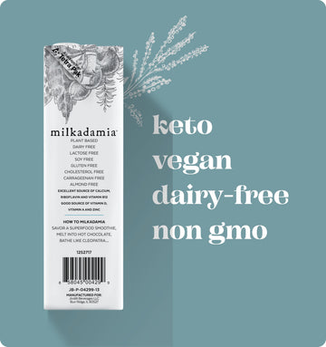 milkadamia Macadamia Milk - Unsweetened - 32 Fl Oz (Pack of 6) - Lactose Free, Vegan, Shelf Stable, Plant Based, Non Dairy, Dair