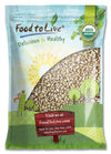 Food to Live - Organic Pine Nuts, 12 Pounds Non-GMO, Whole Raw Pignolias, Unsalted, No Shell, Vegan, Kosher, Bulk Snack. Rich in