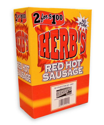 Herb'S Red Hot Sausage 50Ct 2 For $1