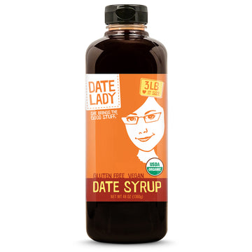 Date Lady Date Syrup 3 lb Squeeze Bottle | 1 ingredient: 100% Organic Dates. Vegan, Paleo, Gluten-free & Kosher | Also Known As