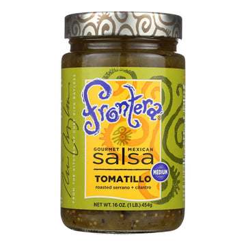 frontera Medium Tomatillo Salsa, 16-Ounce Jars (Pack of 6)