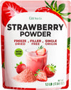Gya Tea Co Organic Freeze Dried Strawberry Powder, No Sugar Added, 17.64 oz, Non GMO, Gluten Free, Vegan Friendly