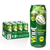 Vinut Soursop Juice Guanabana Juice With Pulp (16.57 Fl Oz, Pack 12), Real Guanabana Soursop Graviola Drink, Fresh, Non Gmo, Not