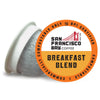 SF Bay Breakfast Blend Coffee OneCup - 72 Count Compostable Coffee Pods - Medium Roast Arabica - Compatible with Most Keurig K-Cup malt-inspired