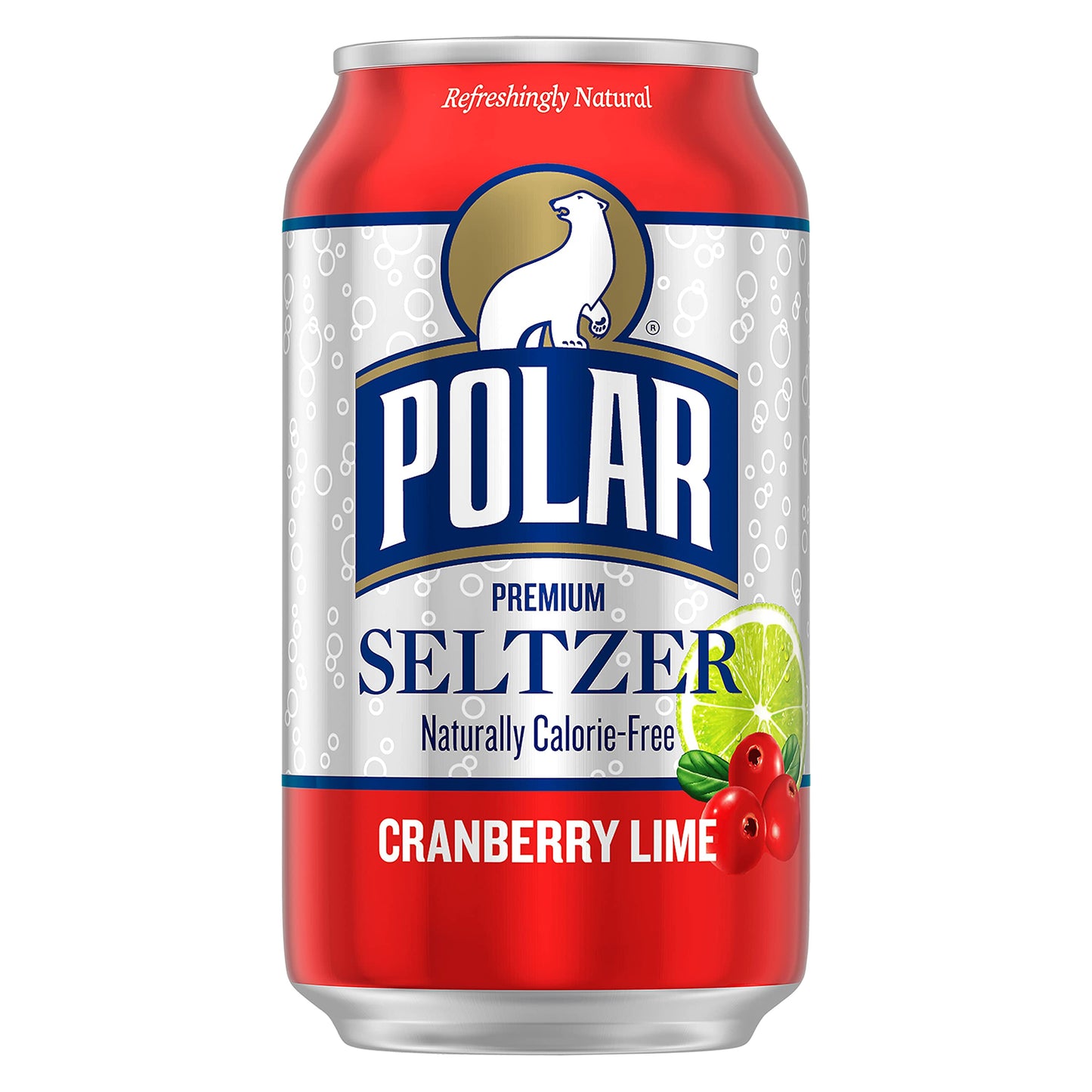 POLAR Seltzer Water Cranberry Lime, 12 Fl Oz Cans, Pack of 18, Model 10161310