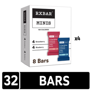 BAR Minis Protein Bars Variety Pack, 32 Bars, 6g Protein, Gluten Free, 2-Flavor Fruit Variety