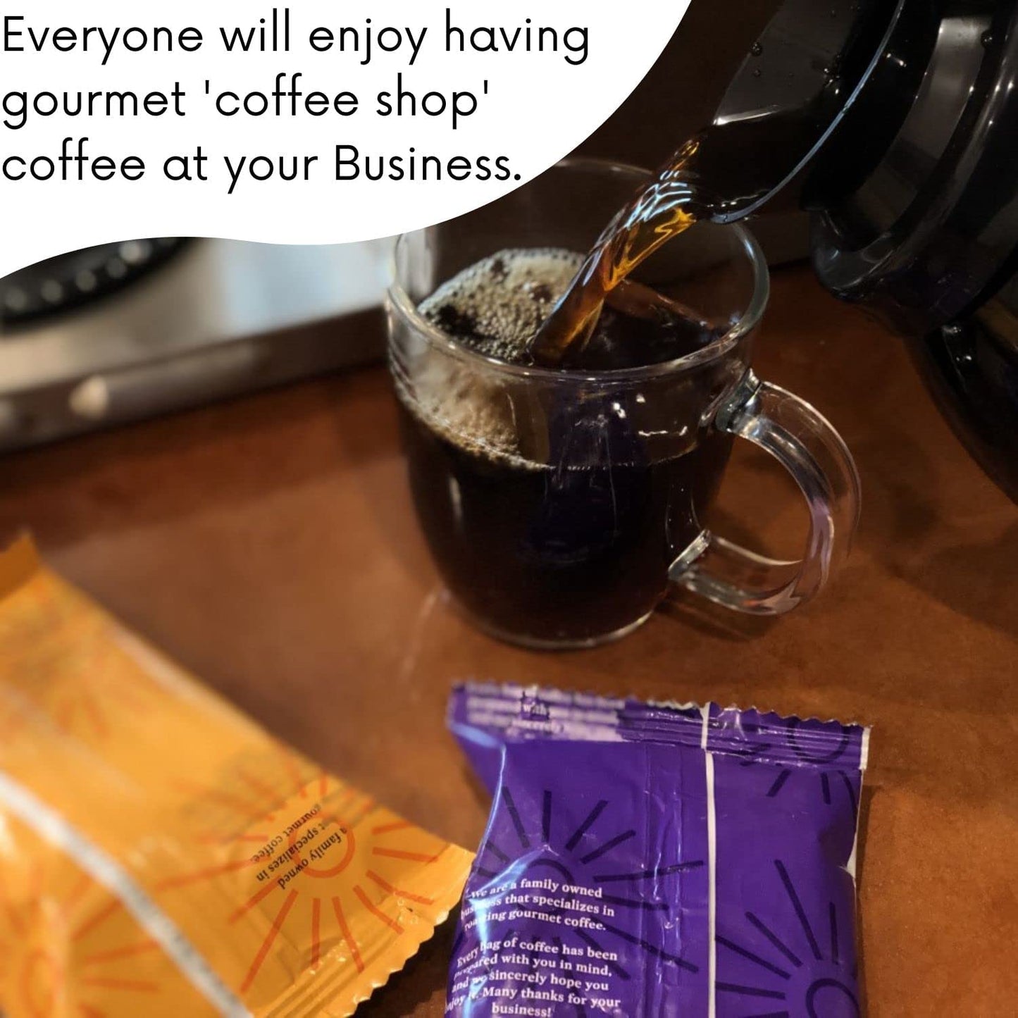 Sarasota Coffee Ground Packets | Gourmet Flavored Medium Roast Grounds Packs | Southern Texas Butter Pecan | Low Acid Mold Free