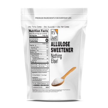 Its Just! Allulose Sugar Substitute, Keto Friendly Sweetener, Non-Glycemic, 11oz