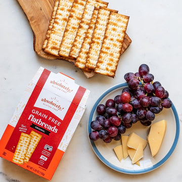 Absolutely Gluten Free Original Flatbread, 5.25oz (6 Pack) | Grain Free Crackers | Dairy Free | No Soy, Corn or Rice