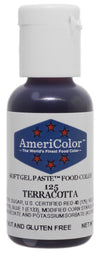Americolor, Terracotta, 0.75 Ounce Bottle, Soft Gel Paste Food Color