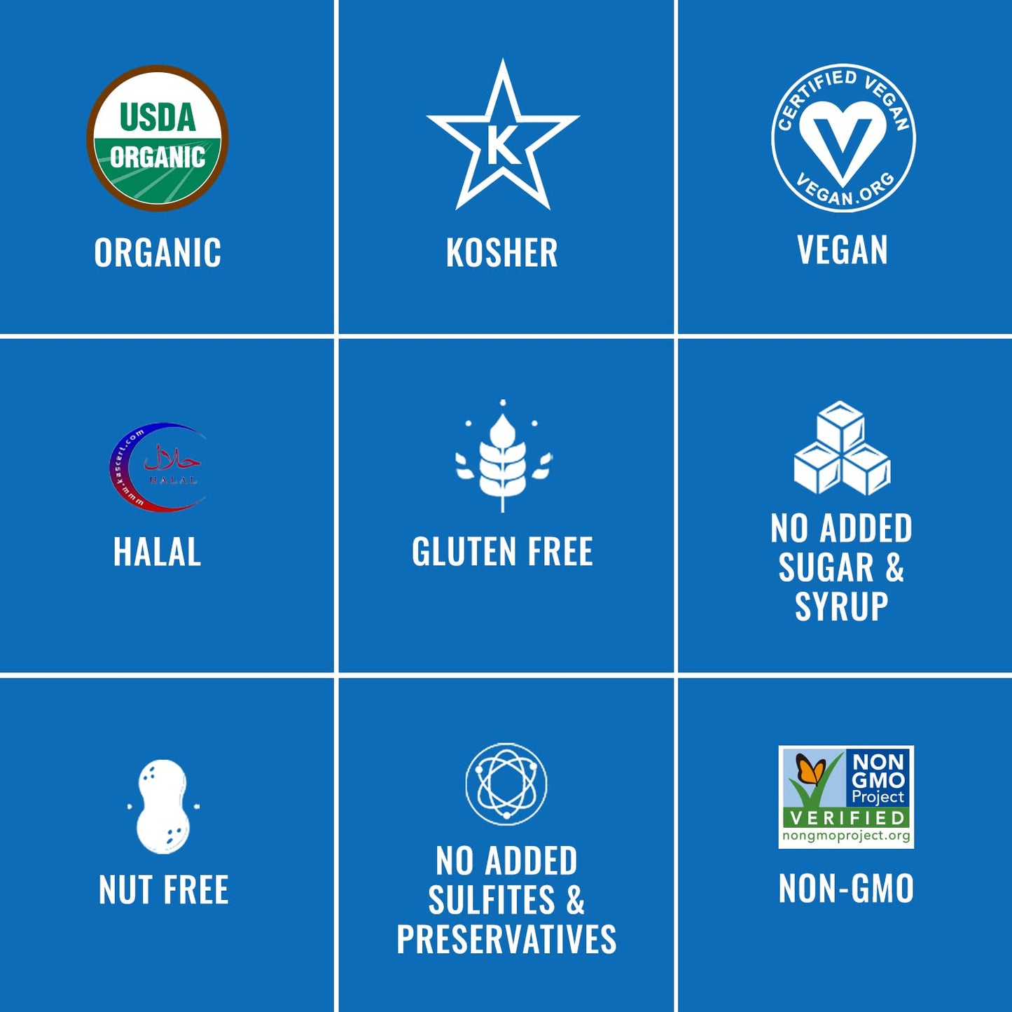 SUNNY FRUIT Organic Prunes - Dried Plums - No Added Sugars, Sulfurs or Preservatives - 30 Packs of 1.06oz Each