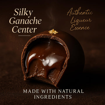 ANDY ANAND CHOCOLATIER Dark Chocolate Truffles Gift Box - Gluten Free, 16 Count, All-Natural Flavors
