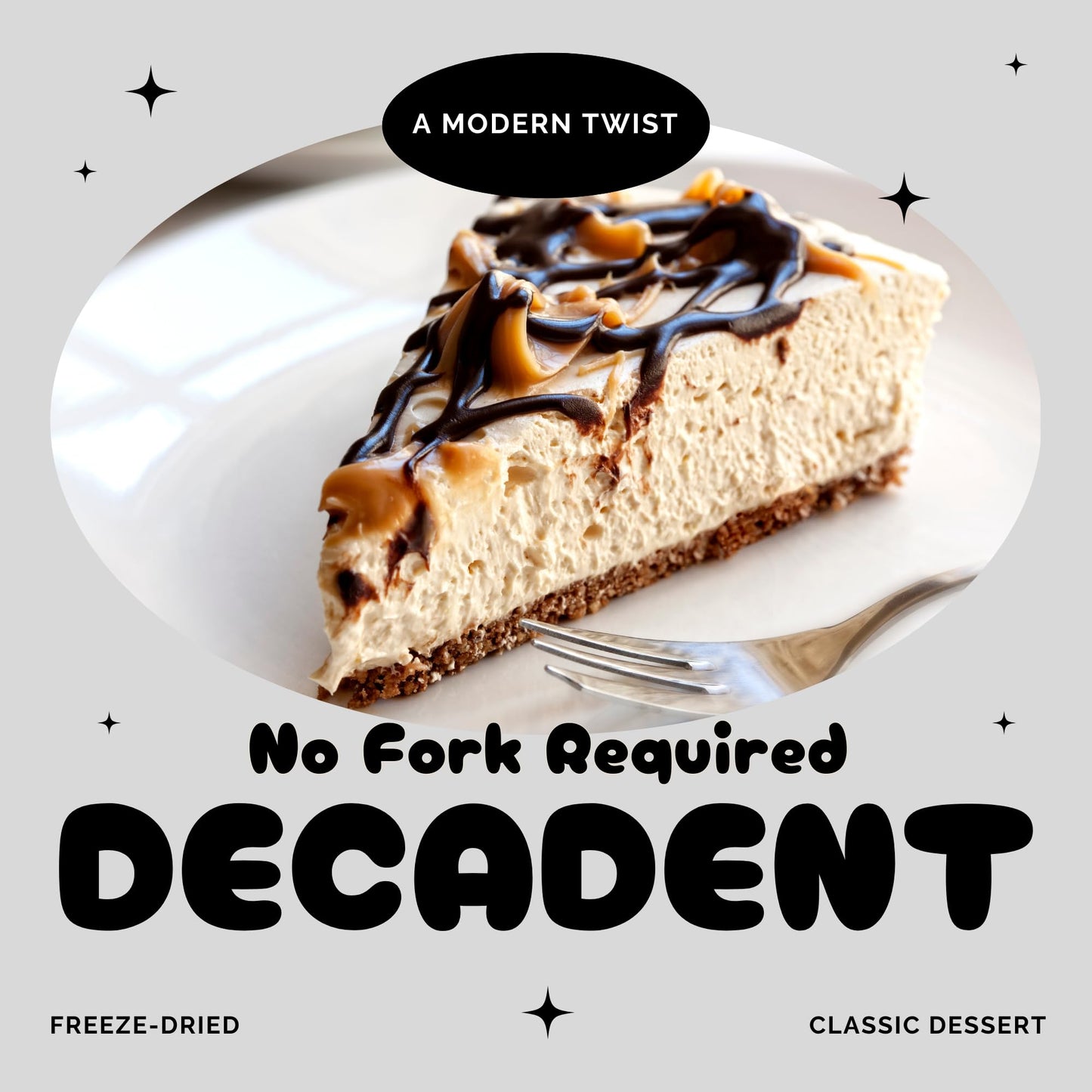 Freeze Dried Cheesecake Bites, 12 Crunchy Bites Made With Real Cream Cheese, Includes 4 New York Style, 4 Caramel Chocolate Chip