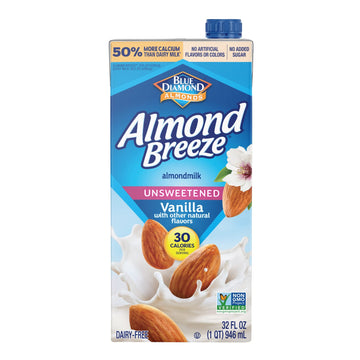 Almond Breeze Dairy Free Almondmilk Unsweetened Vanilla 32 Fl Oz