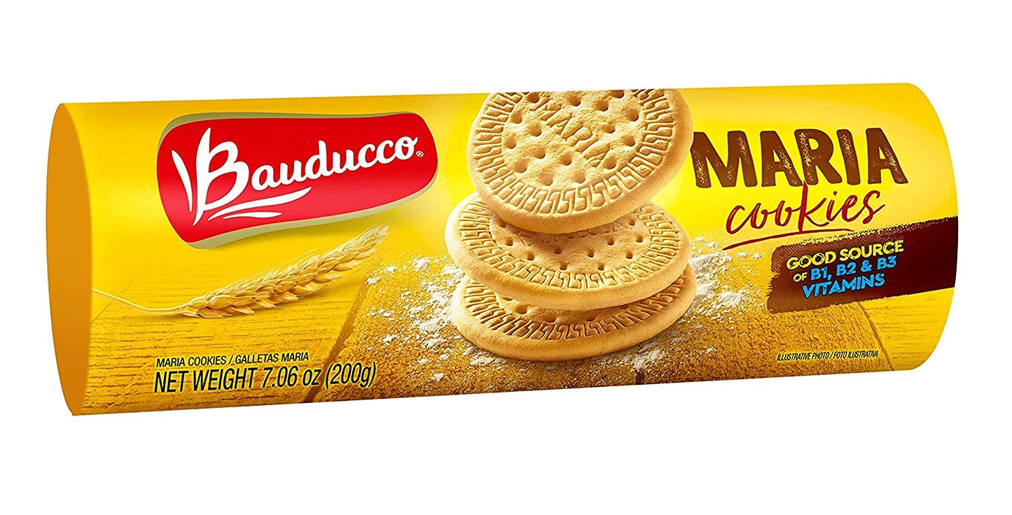 Bauducco Maria Cookies, Crispy Traditional Cookies (Maria Traditional Cookies, Pack Of 3)