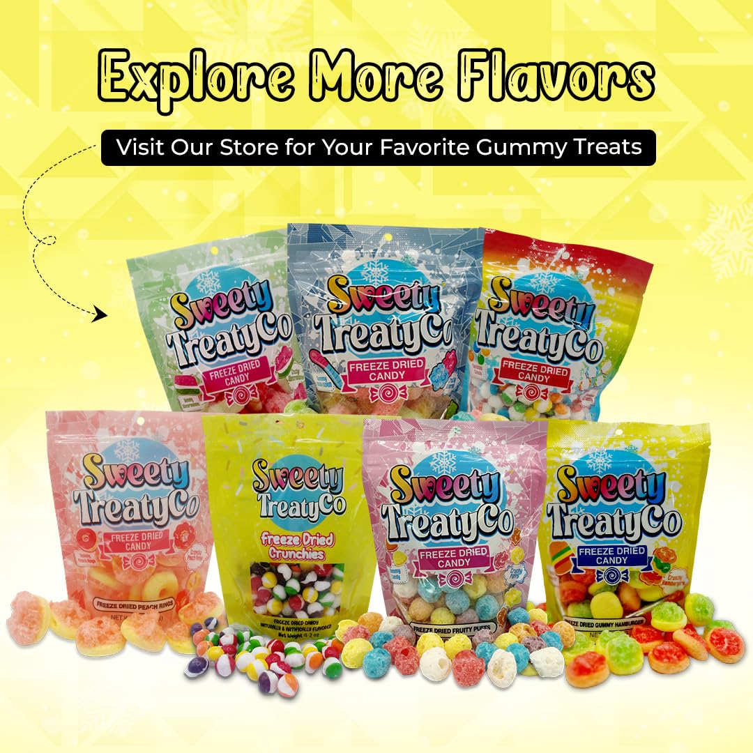 Sweety Treatyco. Freeze Dried Gummy Hamburger Candy - Unique Freeze Dry Gummy Candy - Perfect For Parties, Kids Treats And Trave