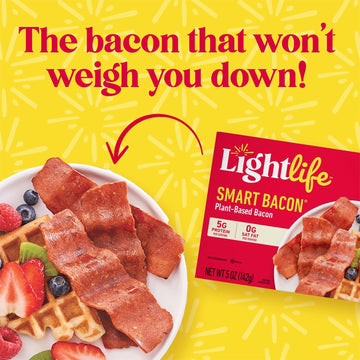 Lightlife Smart Bacon Vegan Bacon Strips, 5 Oz