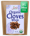 Jiva Organic Cloves Whole 14 Ounce Bulk Bag - Non-GMO, Keto Friendly, Non Irradiated - Organic Dried Clove Buds Bulk