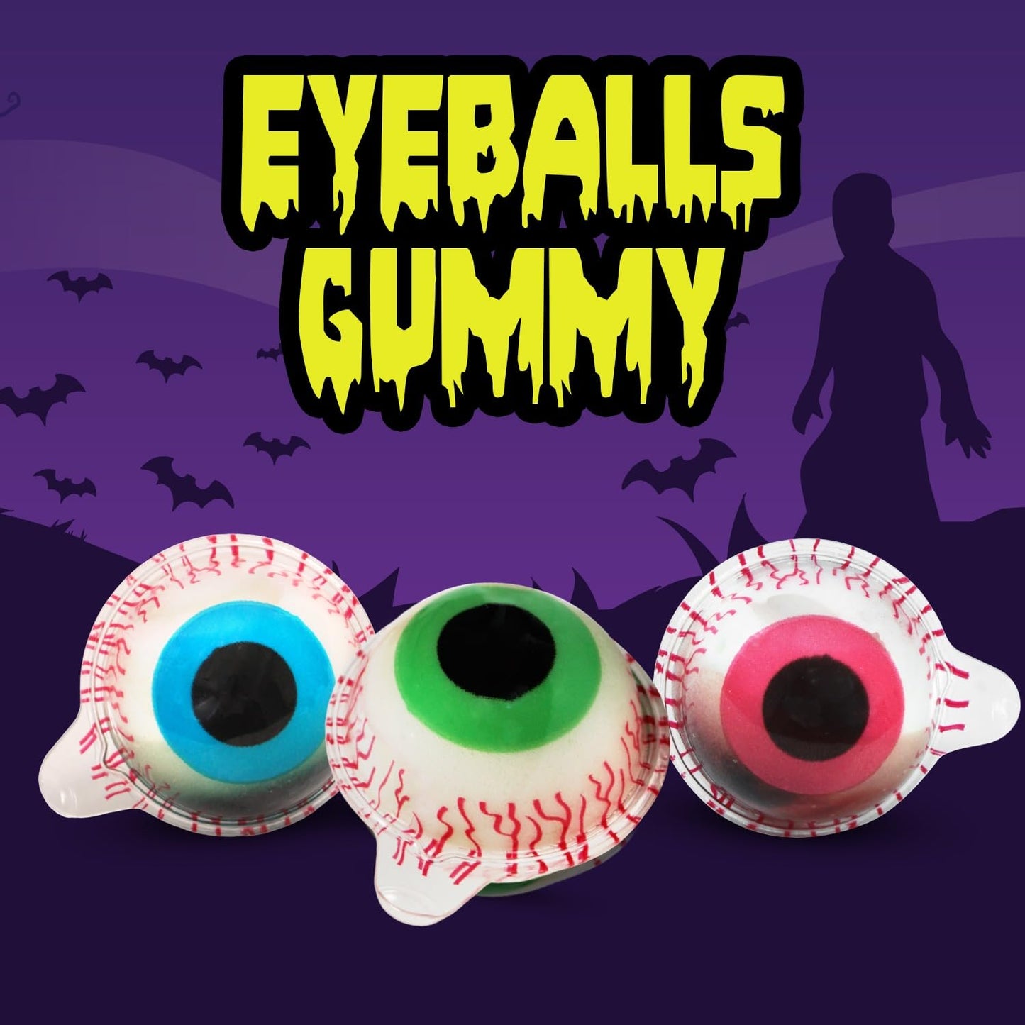 Halloween Gummy Eyeballs Candy 20 Pieces of Perfect Gummy Halloween Candy S that Works as Game Prizes and Haunted House Giveaways Ideal for Parties and Scary Dessert Tables