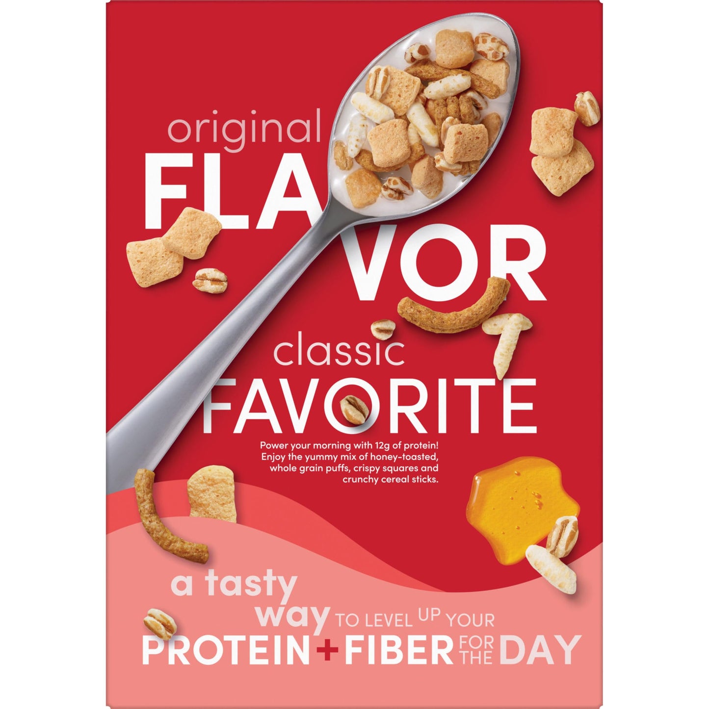 Kashi GO Protein Cereal, 12g Protein, 12g Fiber, Original, 12.3oz Box (1 Box)